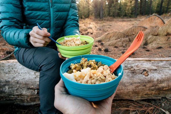 Collaspsible food containers Alpine Moutain Gear Complete Set of Collapsible bowls and cups are camping, picnics, backpacking, dutch oven cooking, hunt camp and Rving